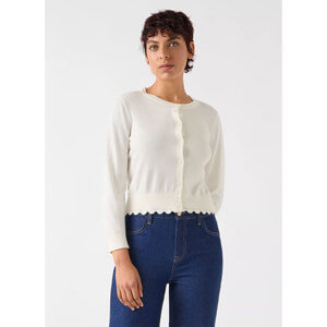 LK Bennett Vanessa Cotton Pointelle Detail Cardigan